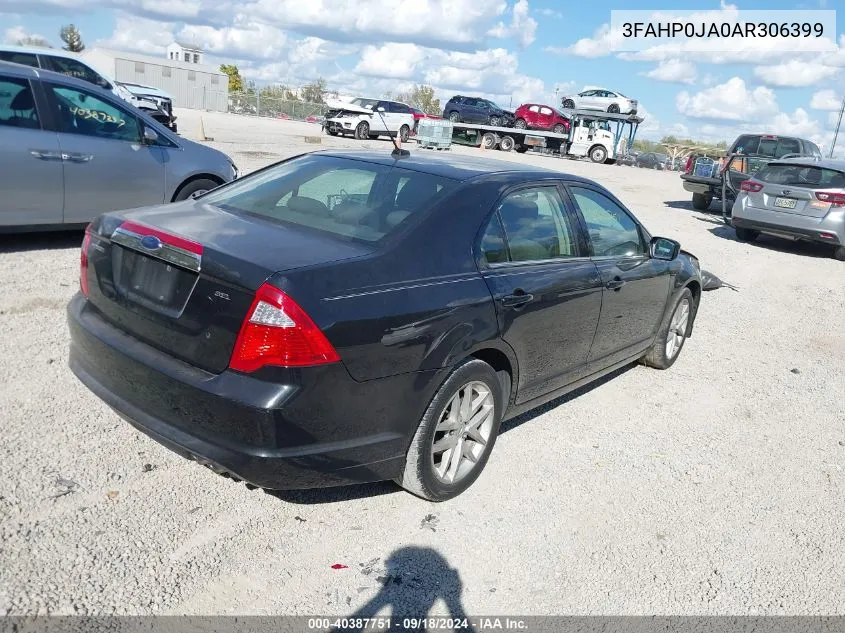 2010 Ford Fusion Sel VIN: 3FAHP0JA0AR306399 Lot: 40387751