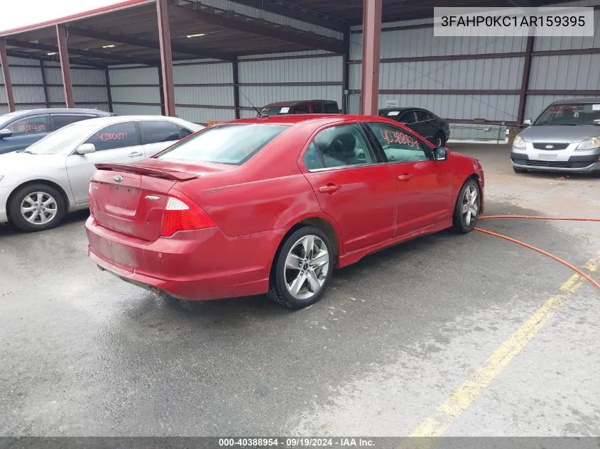 2010 Ford Fusion Sport VIN: 3FAHP0KC1AR159395 Lot: 40388954