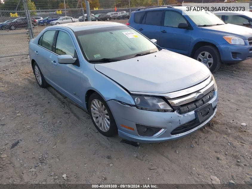 2010 Ford Fusion Hybrid VIN: 3FADP0L36AR262373 Lot: 40389389