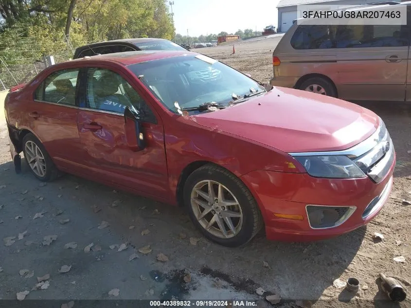 2010 Ford Fusion Sel VIN: 3FAHP0JG8AR207463 Lot: 40389832