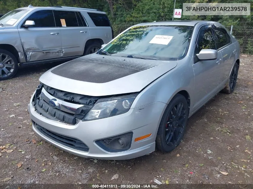 2010 Ford Fusion Se VIN: 3FAHP0HG1AR239578 Lot: 40411813