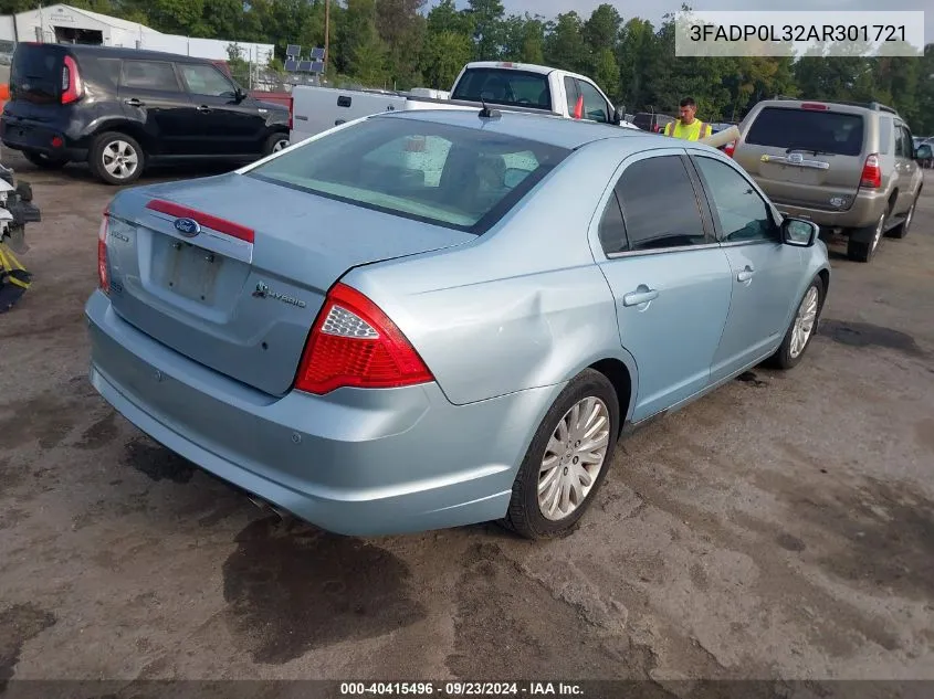 3FADP0L32AR301721 2010 Ford Fusion Hybrid Hybrid