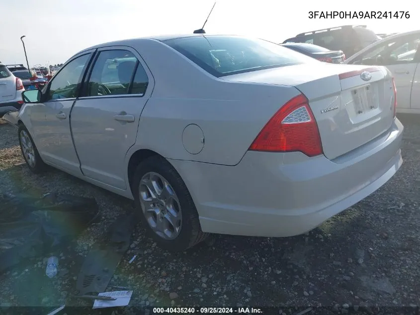 3FAHP0HA9AR241476 2010 Ford Fusion Se