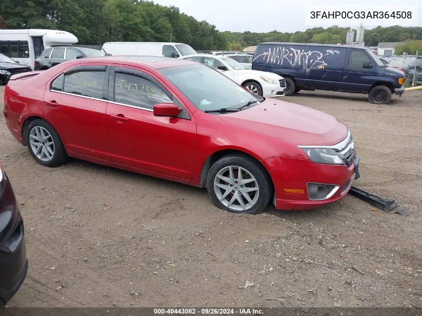 2010 Ford Fusion Sel VIN: 3FAHP0CG3AR364508 Lot: 40443082