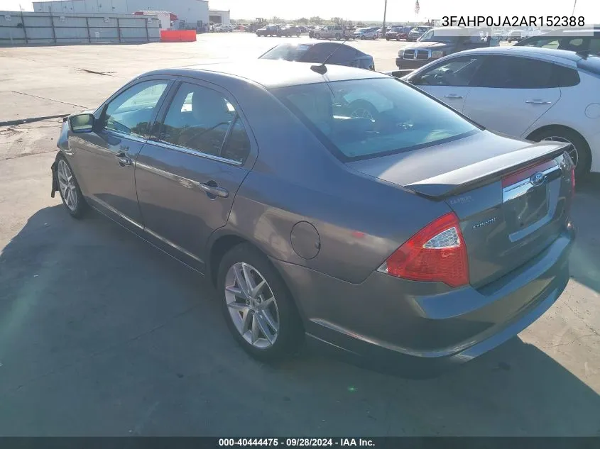 3FAHP0JA2AR152388 2010 Ford Fusion Sel