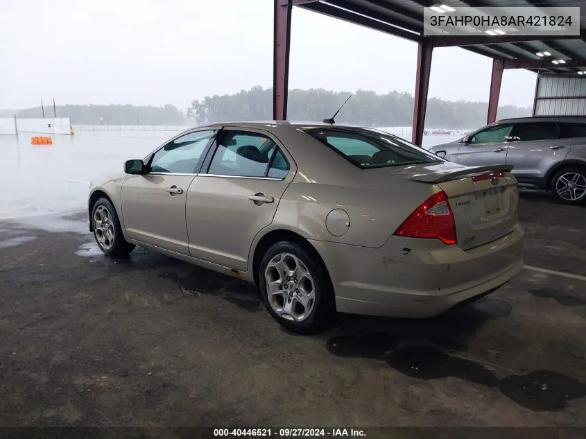 3FAHP0HA8AR421824 2010 Ford Fusion Se