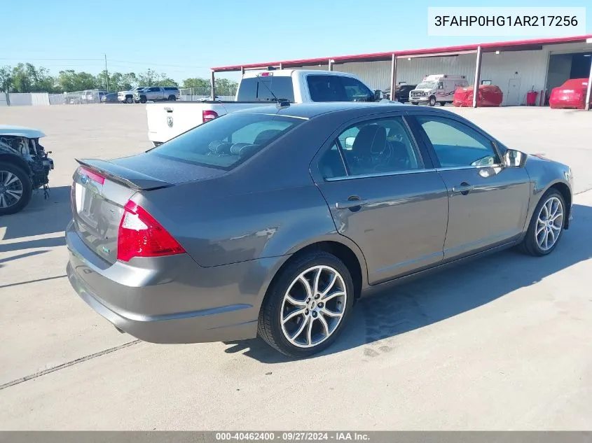 2010 Ford Fusion Se VIN: 3FAHP0HG1AR217256 Lot: 40462400