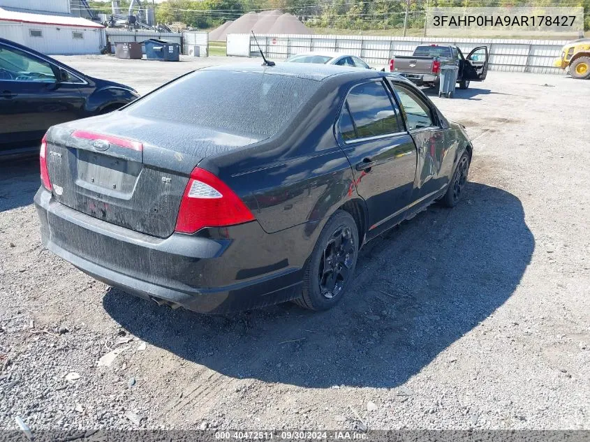 2010 Ford Fusion Se VIN: 3FAHP0HA9AR178427 Lot: 40472511