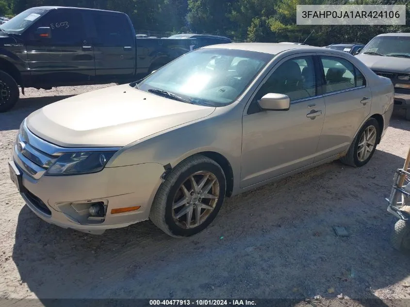 2010 Ford Fusion Sel VIN: 3FAHP0JA1AR424106 Lot: 40477913