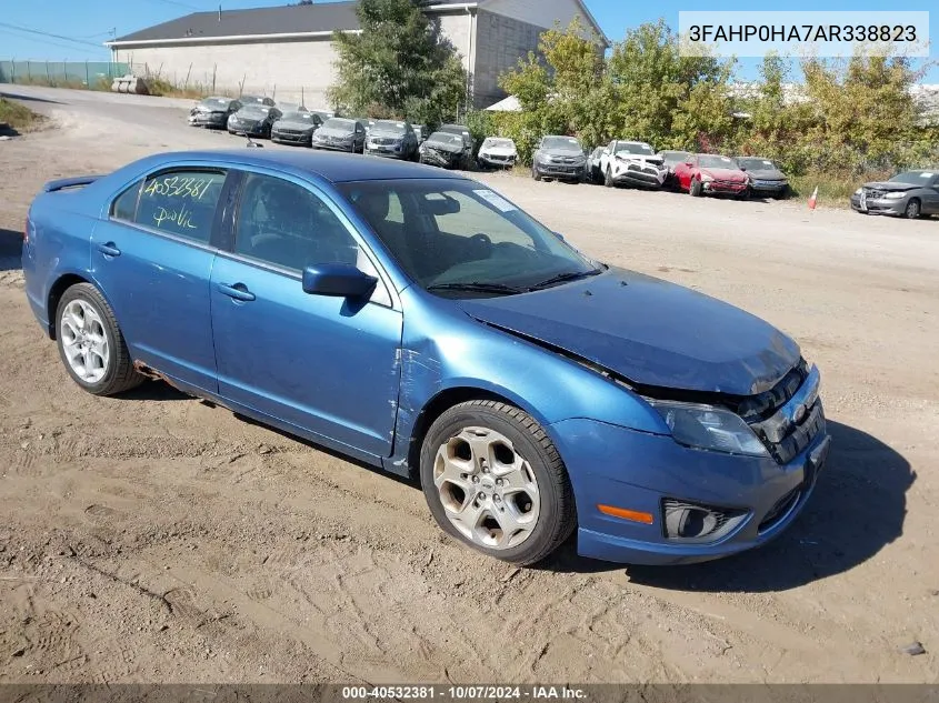 2010 Ford Fusion Se VIN: 3FAHP0HA7AR338823 Lot: 40532381