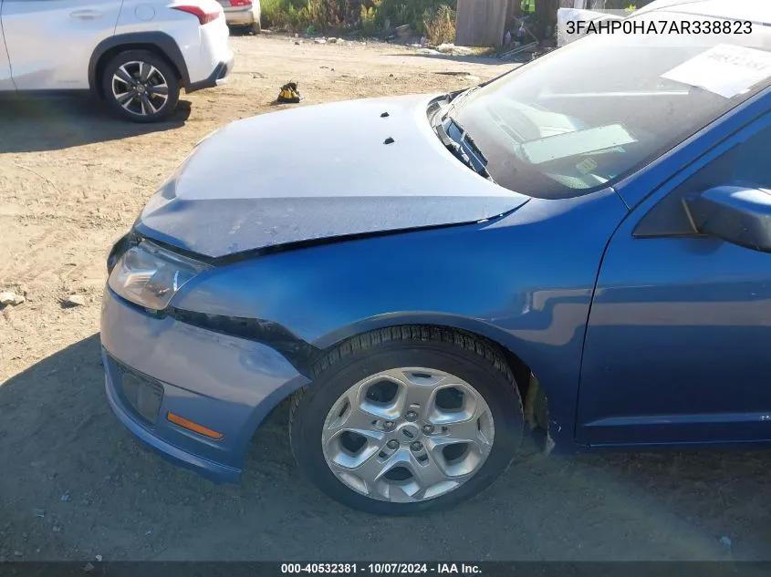 2010 Ford Fusion Se VIN: 3FAHP0HA7AR338823 Lot: 40532381