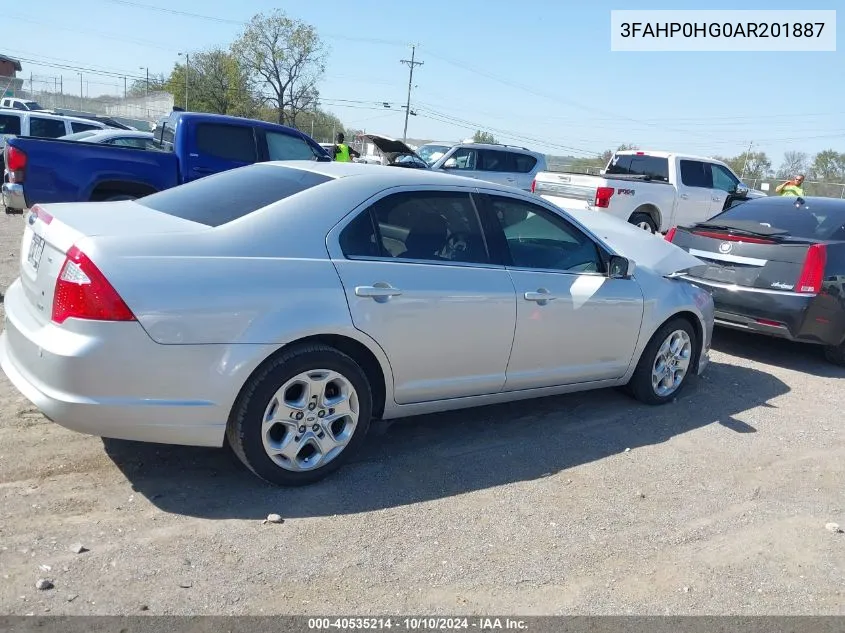 3FAHP0HG0AR201887 2010 Ford Fusion Se