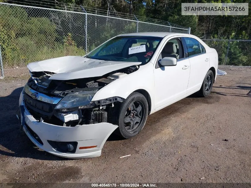 2010 Ford Fusion Se VIN: 3FAHP0HA5AR157266 Lot: 40545175