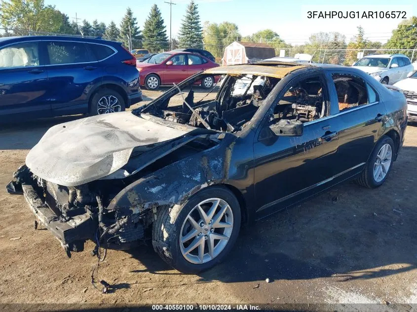 2010 Ford Fusion Sel VIN: 3FAHP0JG1AR106572 Lot: 40550100