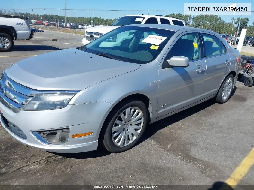 2010 Ford Fusion Hybrid VIN: 3FADP0L3XAR396450 Lot: 40553288