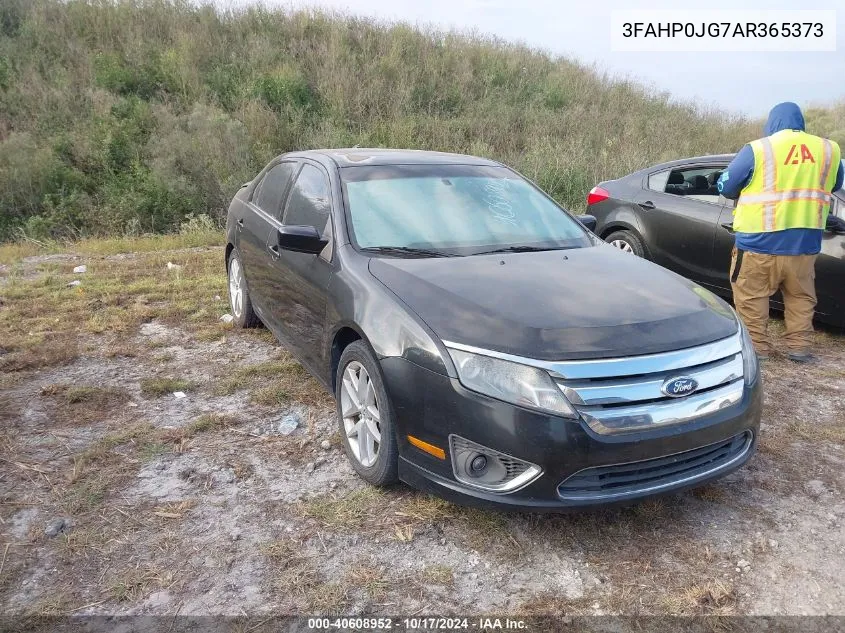 2010 Ford Fusion Sel VIN: 3FAHP0JG7AR365373 Lot: 40608952