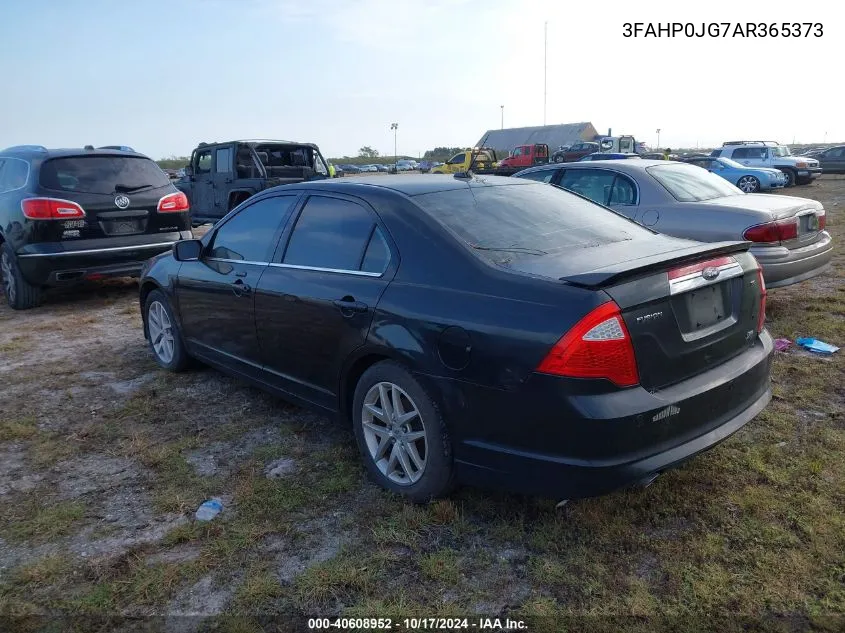 2010 Ford Fusion Sel VIN: 3FAHP0JG7AR365373 Lot: 40608952