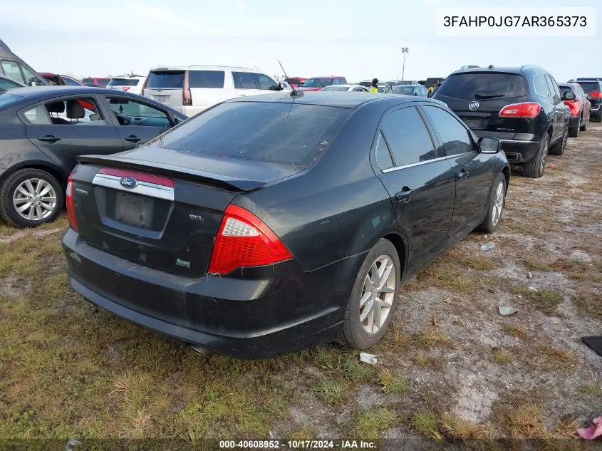 2010 Ford Fusion Sel VIN: 3FAHP0JG7AR365373 Lot: 40608952