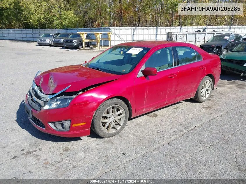 2010 Ford Fusion Se VIN: 3FAHP0HA9AR205285 Lot: 40621474