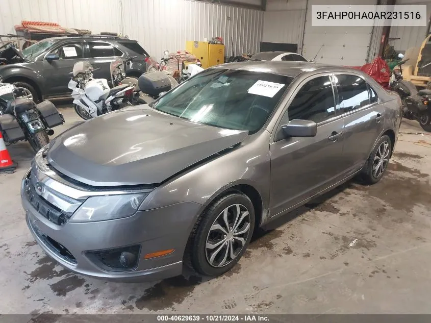 3FAHP0HA0AR231516 2010 Ford Fusion Se