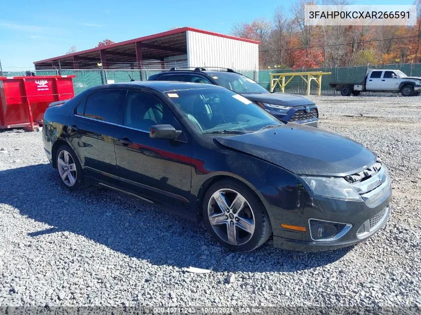 2010 Ford Fusion Sport VIN: 3FAHP0KCXAR266591 Lot: 40711243