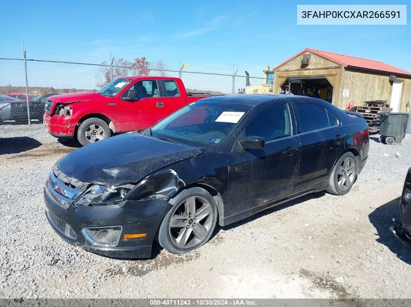 2010 Ford Fusion Sport VIN: 3FAHP0KCXAR266591 Lot: 40711243