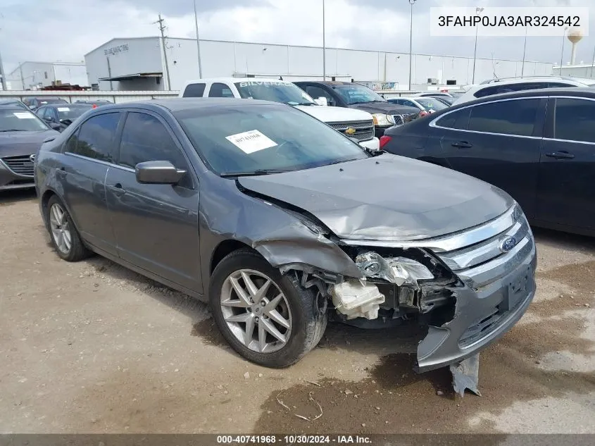 3FAHP0JA3AR324542 2010 Ford Fusion Sel