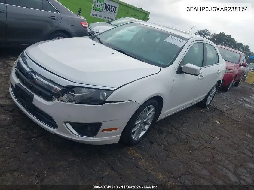 2010 Ford Fusion Sel VIN: 3FAHP0JGXAR238164 Lot: 40749218