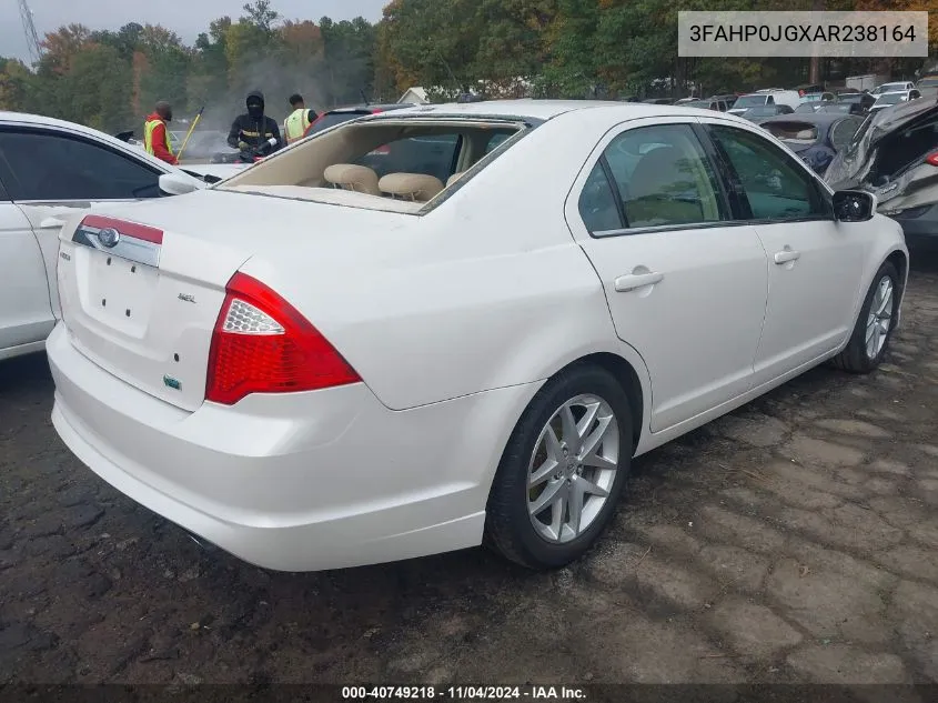 2010 Ford Fusion Sel VIN: 3FAHP0JGXAR238164 Lot: 40749218