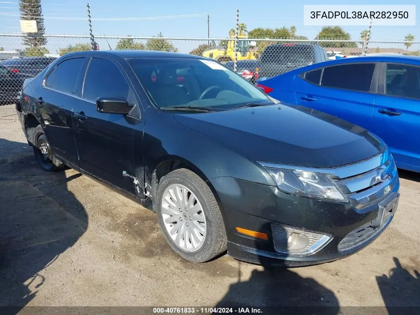 2010 Ford Fusion Hybrid VIN: 3FADP0L38AR282950 Lot: 40761833