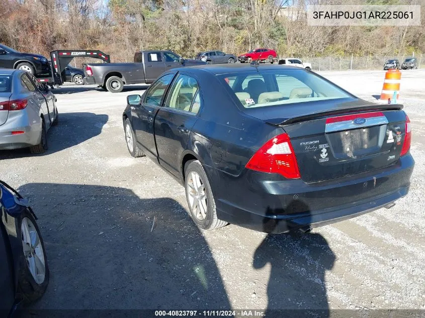 2010 Ford Fusion Sel VIN: 3FAHP0JG1AR225061 Lot: 40823797