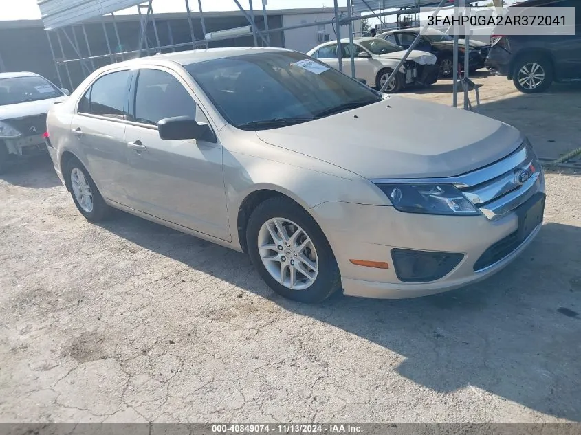 3FAHP0GA2AR372041 2010 Ford Fusion S