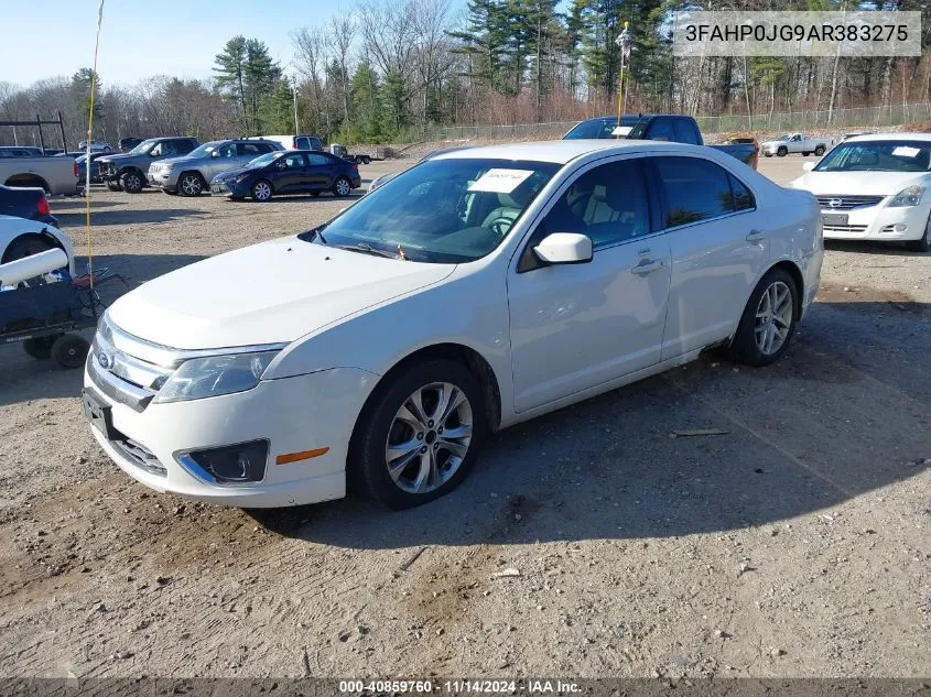 2010 Ford Fusion Sel VIN: 3FAHP0JG9AR383275 Lot: 40859760