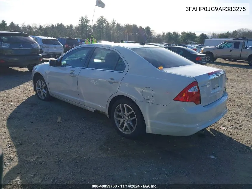 2010 Ford Fusion Sel VIN: 3FAHP0JG9AR383275 Lot: 40859760