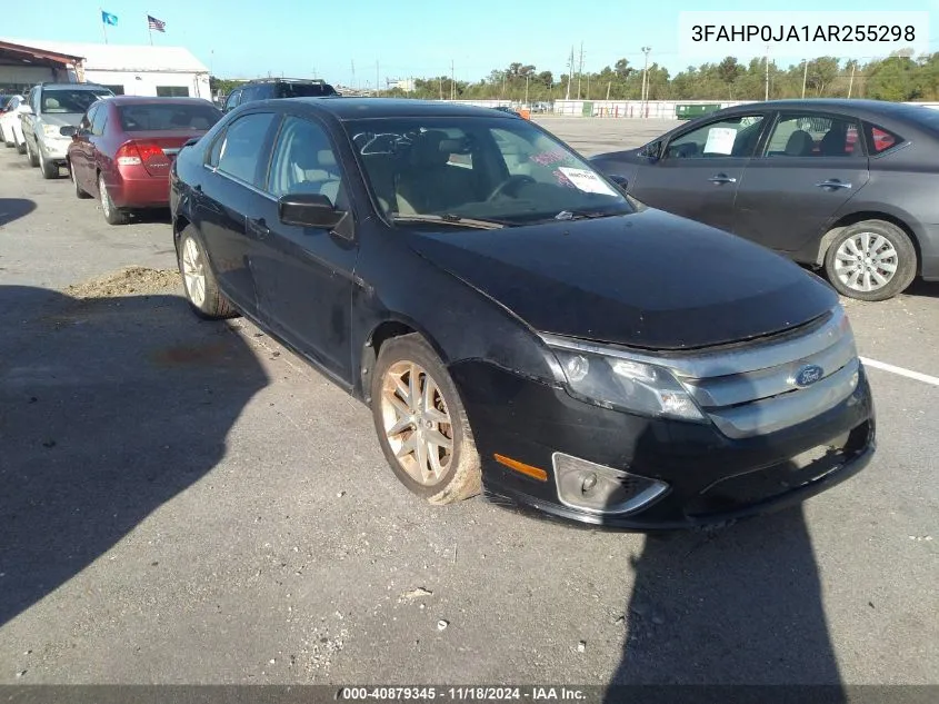 2010 Ford Fusion Sel VIN: 3FAHP0JA1AR255298 Lot: 40879345