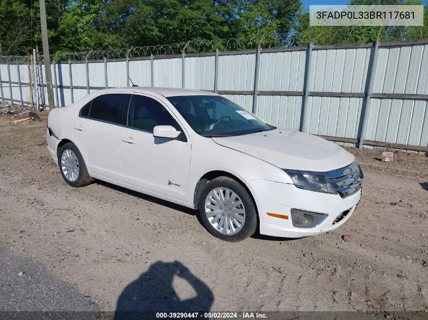 3FADP0L33BR117681 2011 Ford Fusion Hybrid