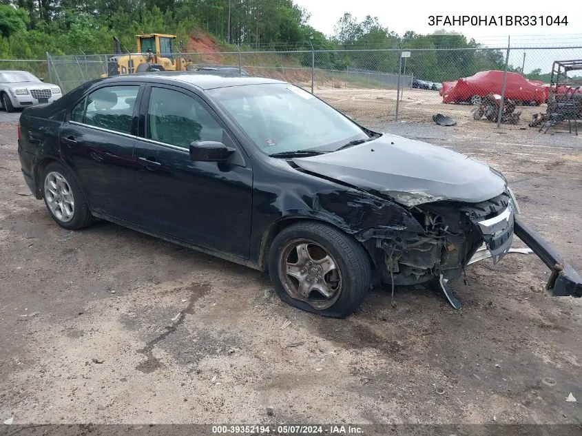 2011 Ford Fusion Se VIN: 3FAHP0HA1BR331044 Lot: 39352194