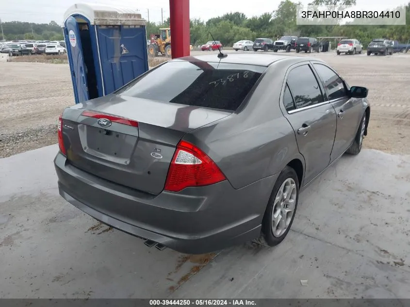 3FAHP0HA8BR304410 2011 Ford Fusion Se