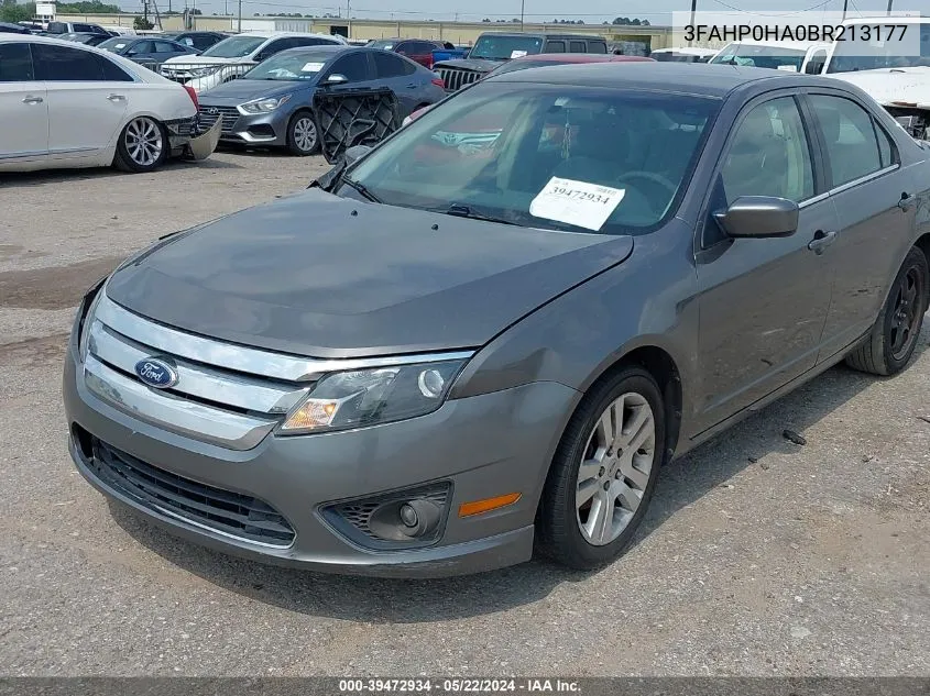 3FAHP0HA0BR213177 2011 Ford Fusion Se