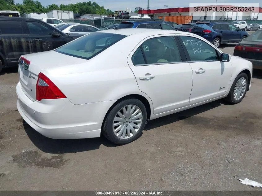 3FADP0L30BR255243 2011 Ford Fusion Hybrid