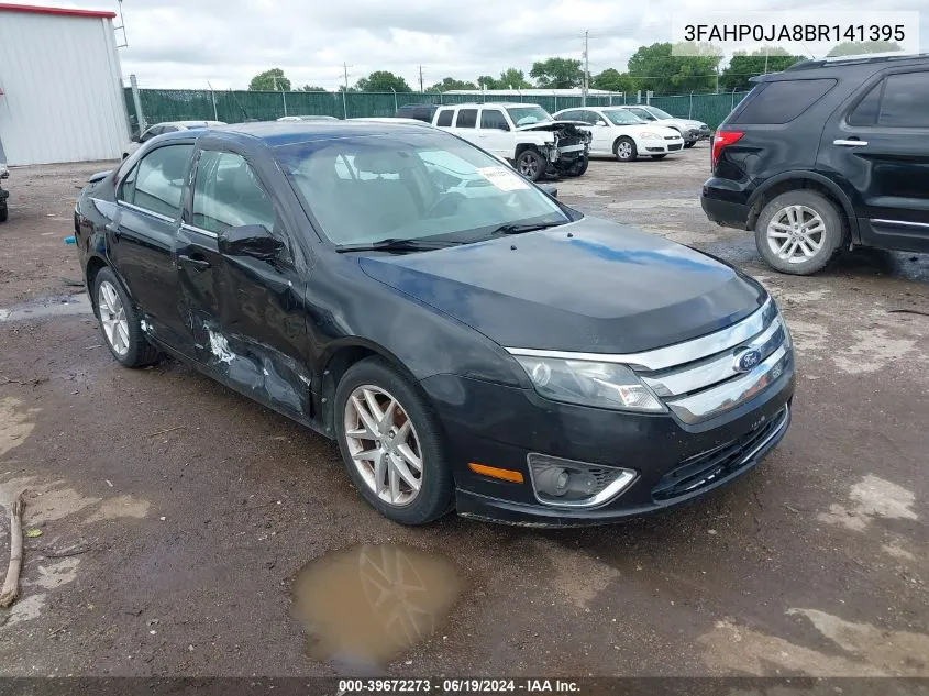 2011 Ford Fusion Sel VIN: 3FAHP0JA8BR141395 Lot: 39672273