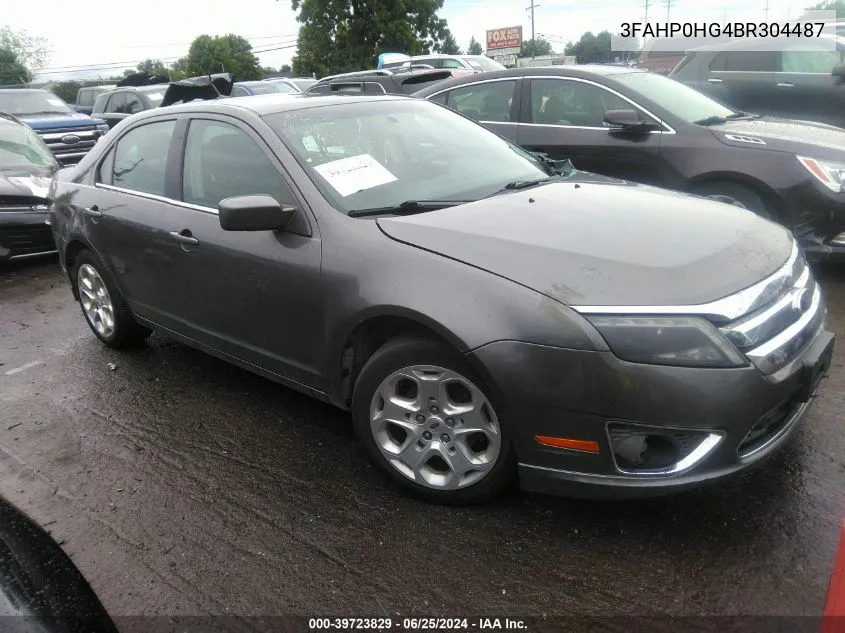 2011 Ford Fusion Se VIN: 3FAHP0HG4BR304487 Lot: 39723829