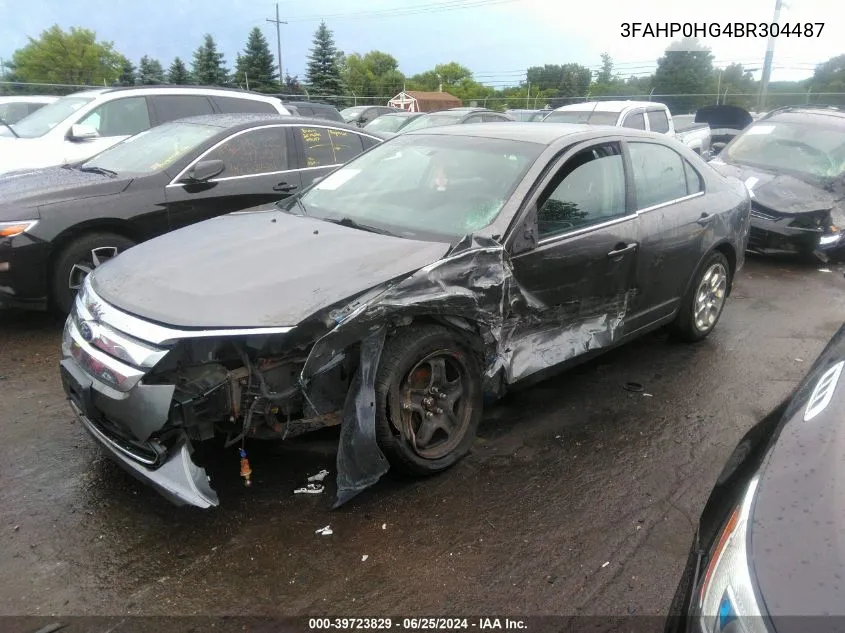 2011 Ford Fusion Se VIN: 3FAHP0HG4BR304487 Lot: 39723829