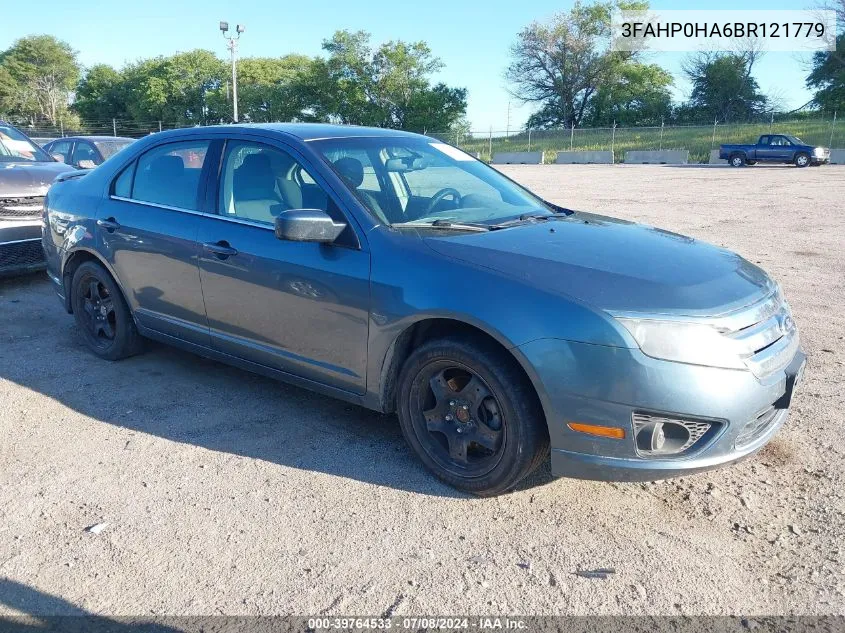 2011 Ford Fusion Se VIN: 3FAHP0HA6BR121779 Lot: 39764533