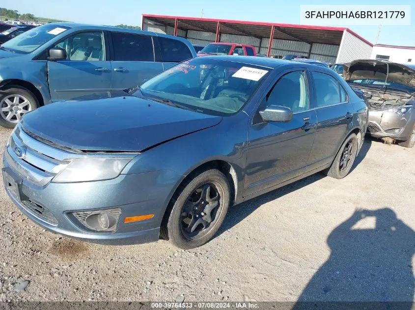 3FAHP0HA6BR121779 2011 Ford Fusion Se