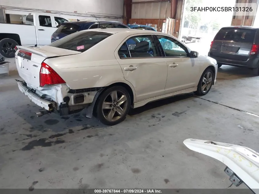 2011 Ford Fusion Sport VIN: 3FAHP0KC5BR131326 Lot: 39767844