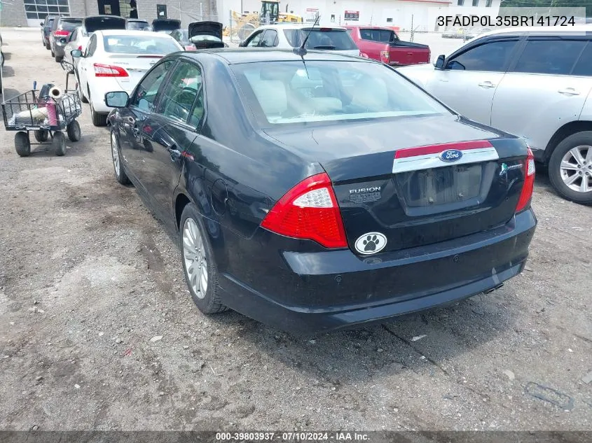 3FADP0L35BR141724 2011 Ford Fusion Hybrid