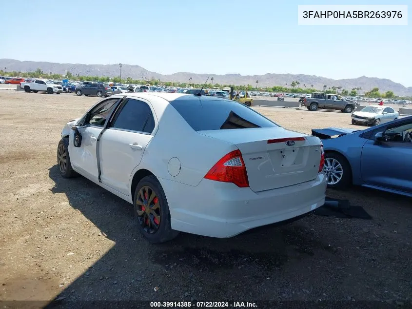 3FAHP0HA5BR263976 2011 Ford Fusion Se