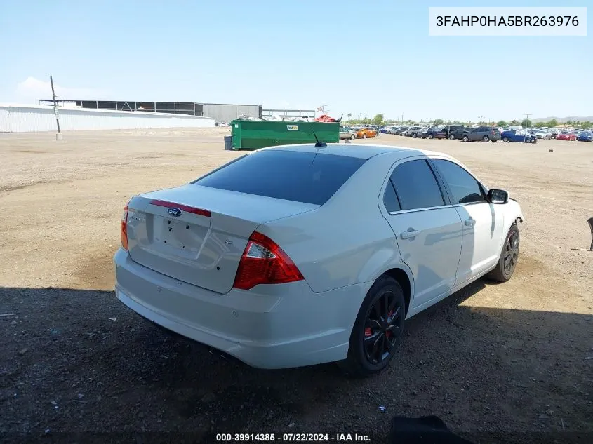 3FAHP0HA5BR263976 2011 Ford Fusion Se