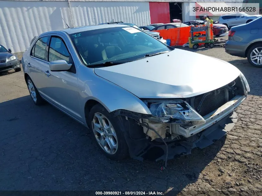 2011 Ford Fusion Se VIN: 3FAHP0HA8BR166528 Lot: 39980921